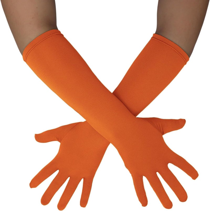 Sheface Men's and Women's 15'' Long Spandex Banquet Party Wedding Gloves - Stretchy Costumes - Image 1